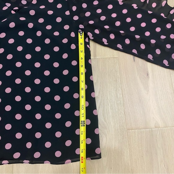 Laura | Black Polka Dot Ruffle Sleeve Long Sleeve Blouse 🖤 - Picture 12 of 14